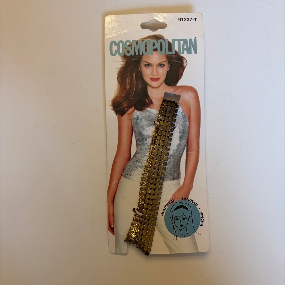 Cosmopolitan Gold Sequin Headwrap Bandeau VIncha Hair Accessory Women‎